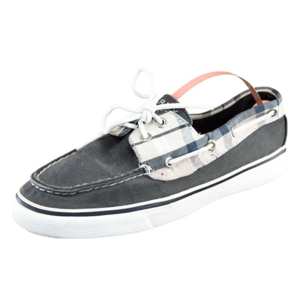 Sperry Top-Sider Women Boat Shoes Size 7 Casual Sailing Gray Fabric‎ Lace-Up